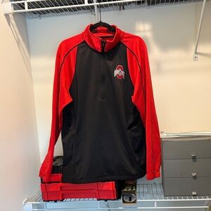 Ohio State Men's Red and Black Jacket